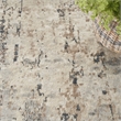 Pemberly Row 8' x 10' Beige Gray Fabric Modern Area Rug (8' x 10')