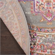 Pemberly Row 8' x Round Gray Fabric Bohemian Area Rug (8' Round)