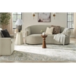 Pemberly Row Machine Washable 7' x 9' Fabric Blue Green Area Rug