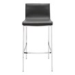 Pemberly Row Contemporary Counter Stool in Black Finish (Set of 4)