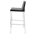 Pemberly Row Contemporary Counter Stool in Black Finish (Set of 4)