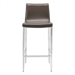 Pemberly Row Contemporary Counter Stool in Gray Finish (Set of 4)