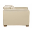 Pemberly Row Set of 3 - Leather 2 Reclining Lounge Chairs and Sofa in Beige