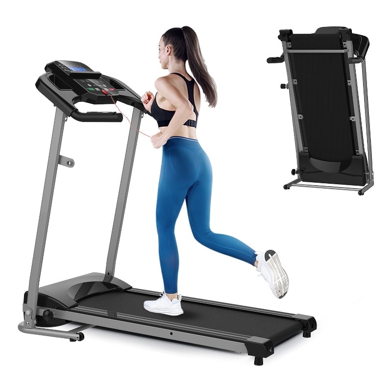 Pemberly Row Folding Treadmill for Small Apartment Electric Motorized Space Save
