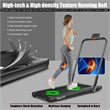 Pemberly Row 2.25HP 2 in 1 Black Plastic Folding Treadmill with Remote Control
