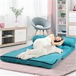 Pemberly Row 6-Position Adjustable Lounge Couch Foldable Floor Sofa Bed in Blue