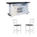 Bar Unit with Chairs/White
