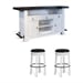 Bar Unit with Stools/White