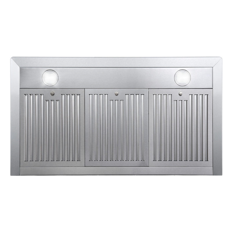 Pemberly Row 36 in. 380 CFM Ducted Wall Mount Range Hood in Stainless Steel