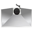 Pemberly Row 36 in. 380 CFM Ducted Wall Mount Range Hood in Stainless Steel