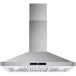 Pemberly Row 36 in. 380 CFM Ducted Wall Mount Range Hood in Stainless Steel