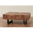 Pemberley Row Solid Wood Walnut Coffee Table Rectangular Storage 42.5