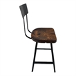 Pemberly Row Scooped Seat Brew Hause Non Swiveling Bar Stool - Bar Height