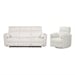 Sofa and Recliner/White