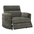 Pemberley Row Polyester Gray Power Glider Recliner Oversized 53