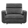 Pemberly Row XL Mediterranean Charcoal Extra Wide Power Glider Recliner Two Pack