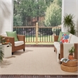 Pemberly Row Contemporary 10' x 14' Rectangle Natural Fabric Area Rug