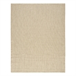 Pemberly Row Contemporary 10' x 14' Rectangle Natural Fabric Area Rug
