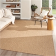Pemberly Row Contemporary 10' x 14' Jute Faux Fabric Area Rug