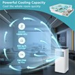 Pemberly Row 10000BTU White Portable Air Conditioner Cooler with Different Modes