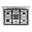 Pemberly Row 36 in. Stainless Steel Dual Fuel Range with Convection Oven