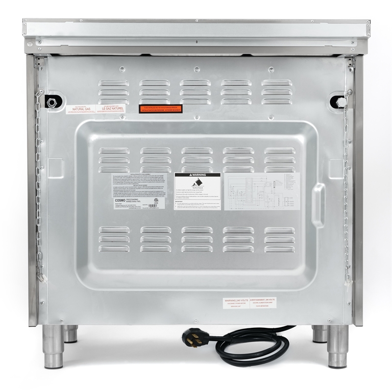 Pemberly Row 36 in. Stainless Steel Dual Fuel Range with Convection Oven