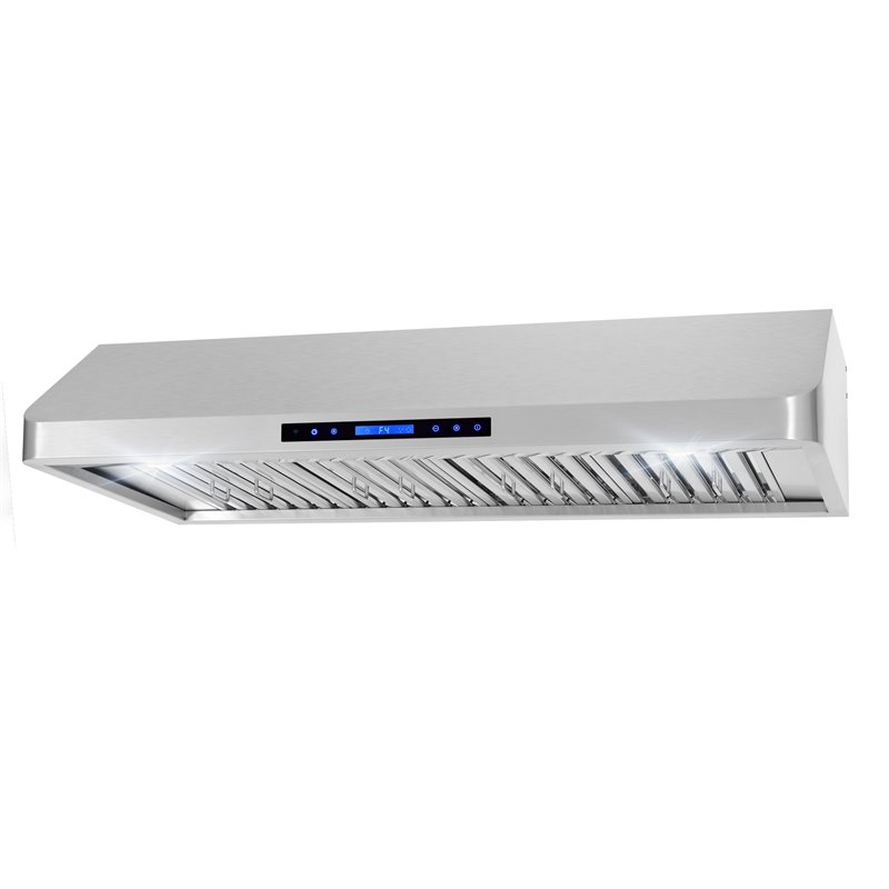 Pemberly Row 48 in. Ducted Under Cabinet 500 CFM Stainless Steel Range Hood