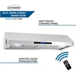 Pemberly Row 48 in. Ducted Under Cabinet 500 CFM Stainless Steel Range Hood