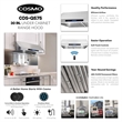 Pemberly Row 30 in. 500 CFM Ducted Under Cabinet Range Hood in Stainless Steel