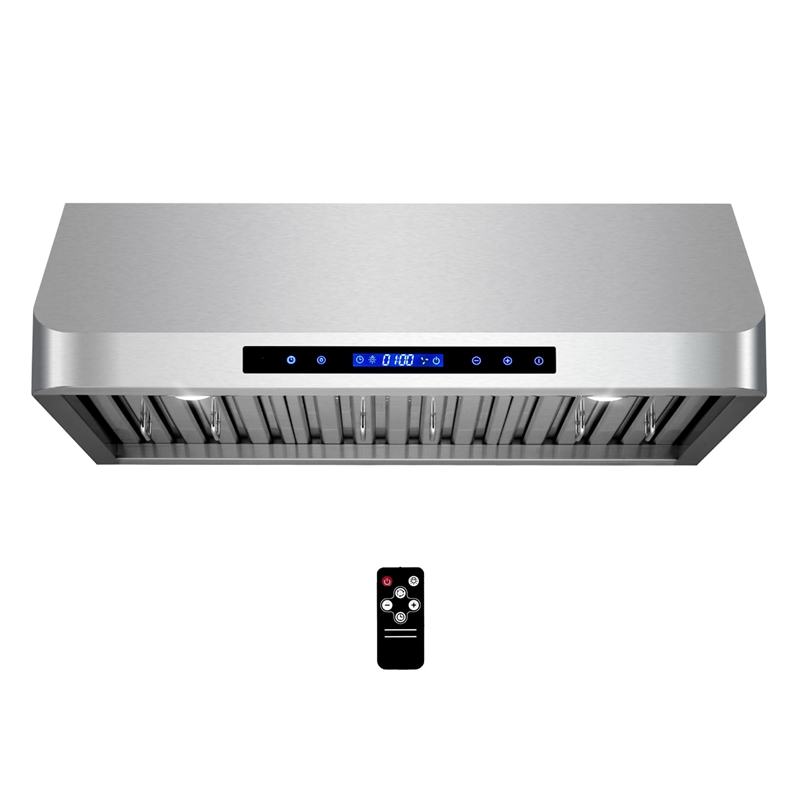 Pemberly Row 30 in. 500 CFM Ducted Under Cabinet Range Hood in Stainless Steel