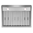 Pemberly Row 30 in. 500 CFM Ducted Under Cabinet Range Hood in Stainless Steel