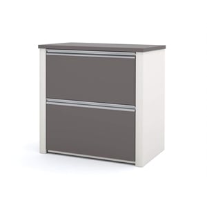 Pemberly Row Contemporary 30&quot Lateral File in Slate and Sandstone