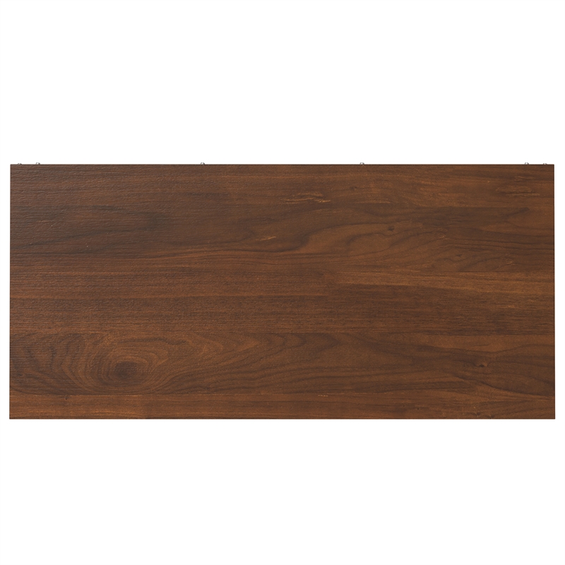 Pemberly Row 66 inch x 30 inch Industrial Bookcase in WALNUT Wood
