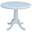 Pemberly Row Solid Wood Extendable Dining Table in White with 12