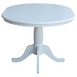 Pemberly Row Solid Wood Extendable Dining Table in White with 12