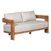 Loveseat Brown Frame/Gray