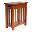 Pemberly Row Mission Arts & Crafts 1 Drawer Side Table Michael's Cherry