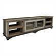 Pemberly Row Contemporary Loft Solid Wood Multi-Color TV Stand - 93