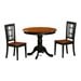 Wood Seat/Black & Cherry