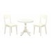 Leather Seat/Linen White