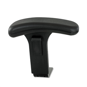 Pemberly Row Contemporary Adjustable T-Pad Arm Kit for Uber Task Chair