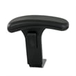 Pemberly Row Contemporary Adjustable T-Pad Arm Kit for Uber Task Chair