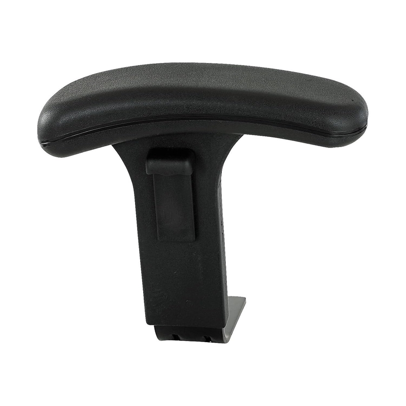 Pemberly Row Contemporary Adjustable T-Pad Arm Kit for Uber Task Chair