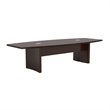 Pemberly Row Contemporary Engineered Wood 10' Conference Table in Mocha