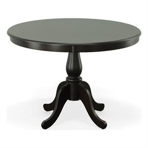 Pemberly Row Contemporary 42&quot Round Pedestal Table in Espresso