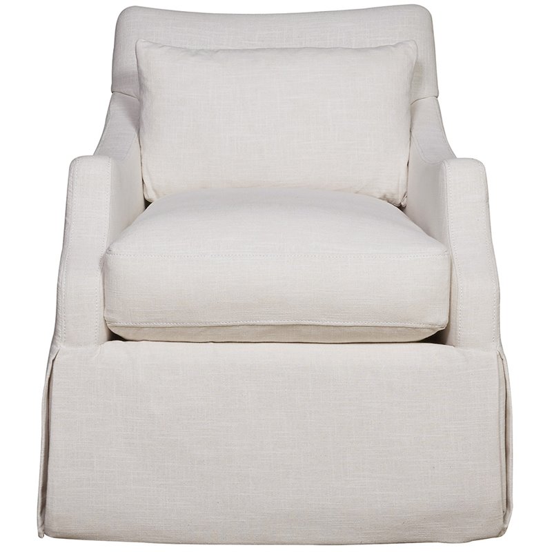 Pemberly Row Transitional Fabric Rocker Glider Chair in Paxton Sand