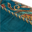 Pemberly Row Contemporary 10-Piece Paisley Velvet King Comforter Set
