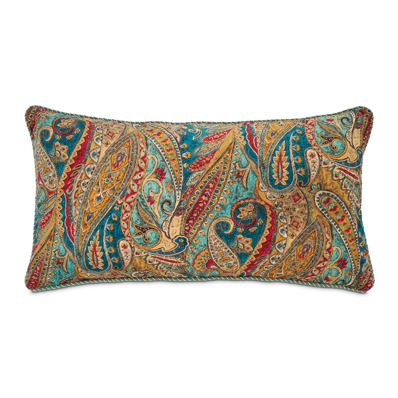 Pemberly Row Contemporary 10-Piece Paisley Velvet King Comforter Set