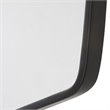 Pemberly Row Contemporary Iron MDF and Glass Mirror in Black (Set of 4)