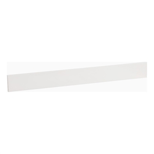 Pemberly Row Contemporary 42&quot Engineered Stone Backsplash in Ivory White